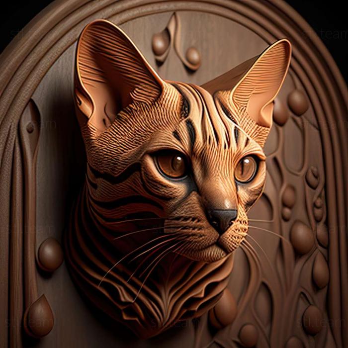 3D model Bengal cat (STL)